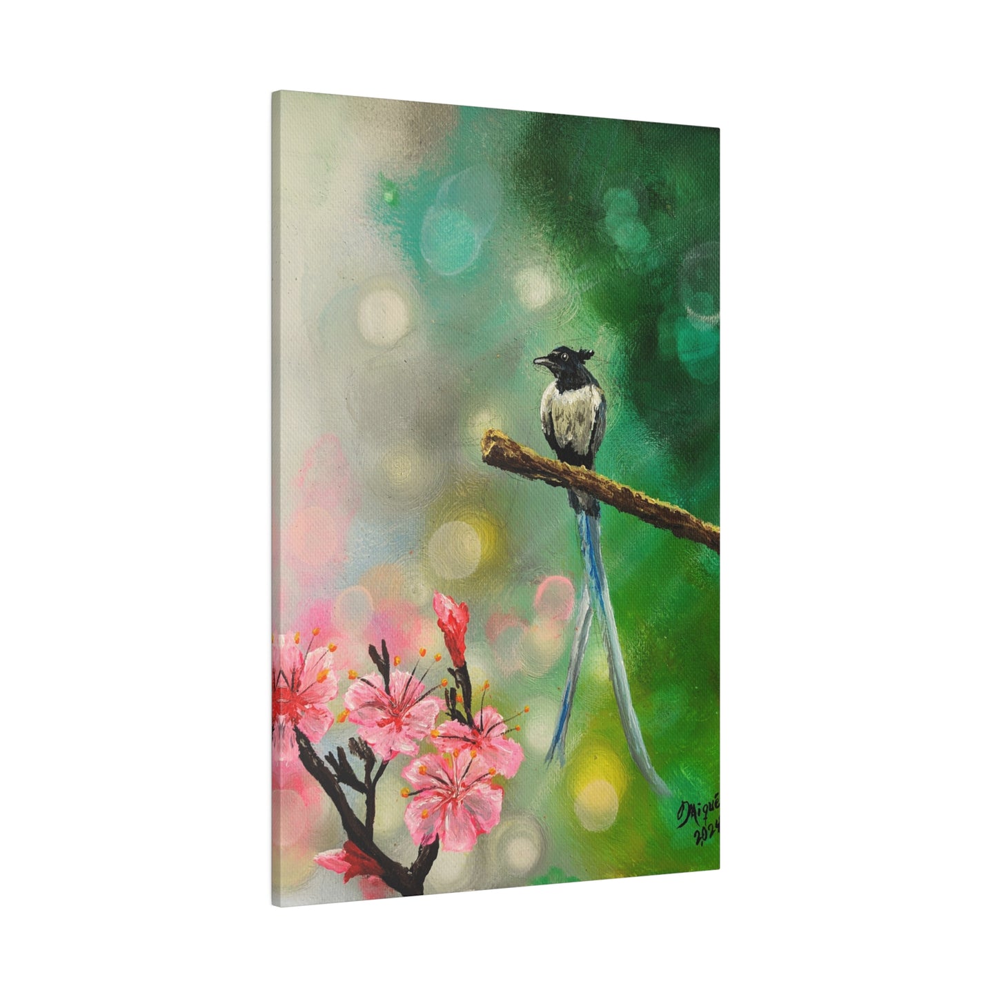 Asian Flycatcher - Matte Canvas Print