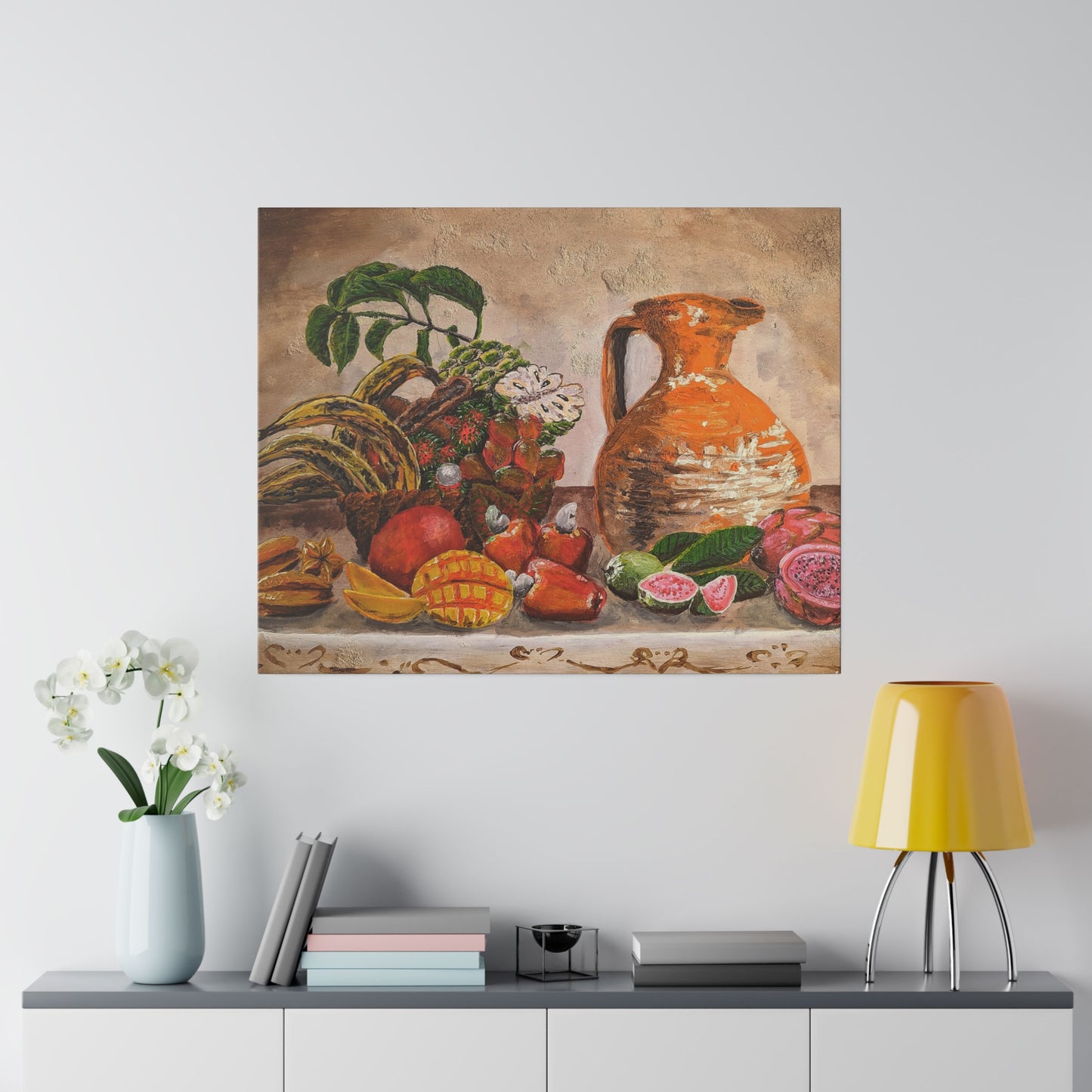 America Tropical Fruits - Matte Canvas Print