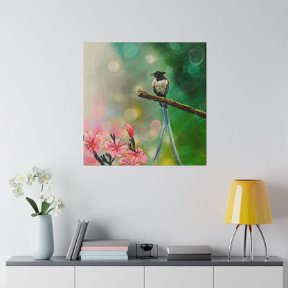 Asian Flycatcher - Matte Canvas Print