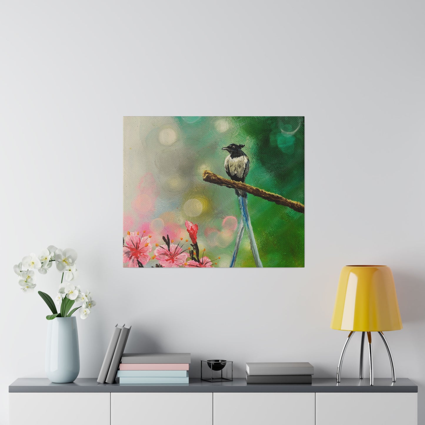 Asian Flycatcher - Matte Canvas Print