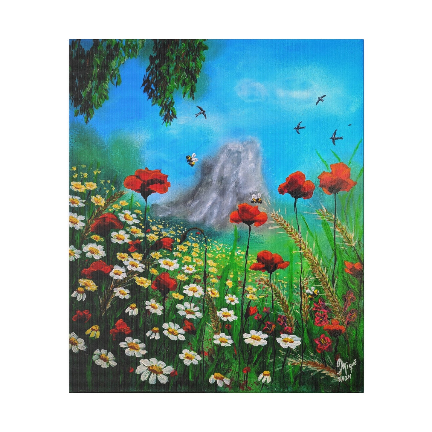 Mussomeli Spring - Matte Canvas Print