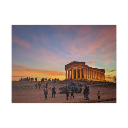 Valle dei Templi - Matte Canvas Print