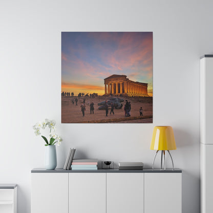 Valle dei Templi - Matte Canvas Print