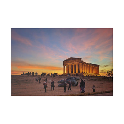 Valle dei Templi - Matte Canvas Print