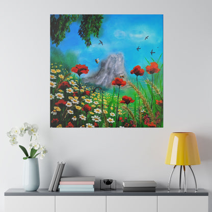 Mussomeli Spring - Matte Canvas Print