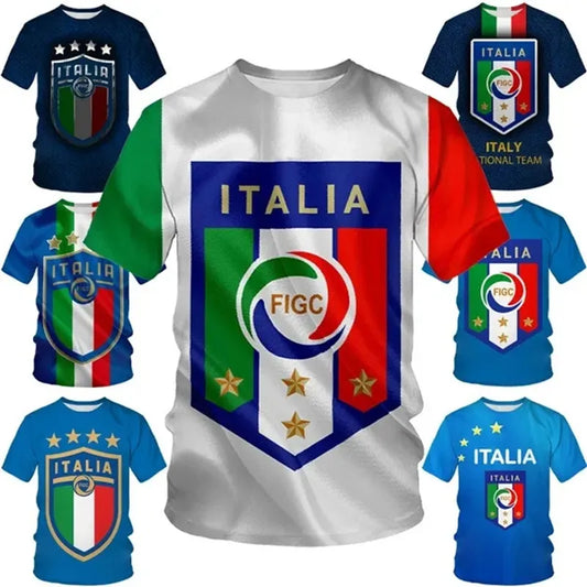 Italy T-Shirt Summer Short Sleeve Unisex